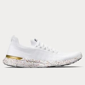APL Techloom Breeze White Speckle Mesh Knit Running Shoe